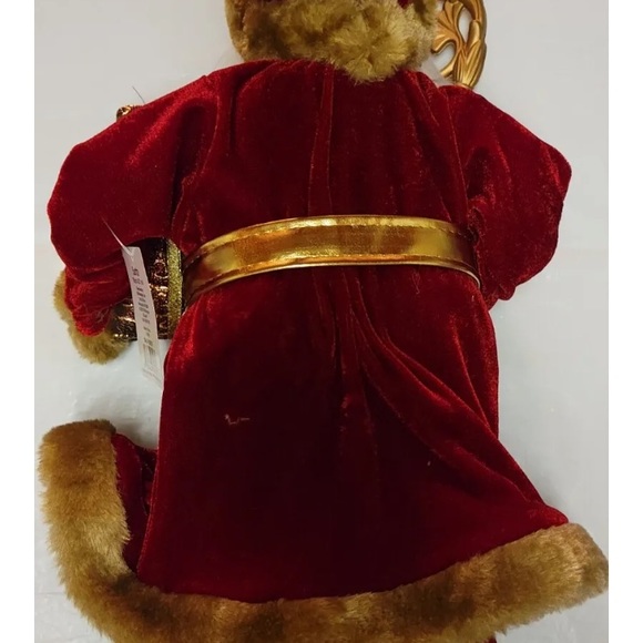 All 3 Merry Brite 18" Santa Figurine Holding Staff & Sack Country Farmhouse Doll - Picture 10 of 15